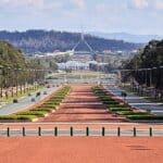 ANZAC parade from the War Memorial Canberra