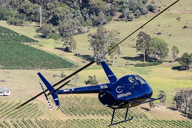 Helicopter over Hunter Valley