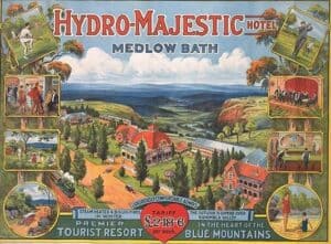 Old advertisement of the Hydro majestic hotel