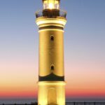 Kiama lighthouse lit up
