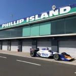 an indy car on Phillip Island grand prix circuit