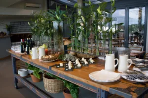 Ingredient table of a Bellarine restaurant