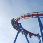 Superman ride at East Coast Theme Park Six Flags Great Adventure