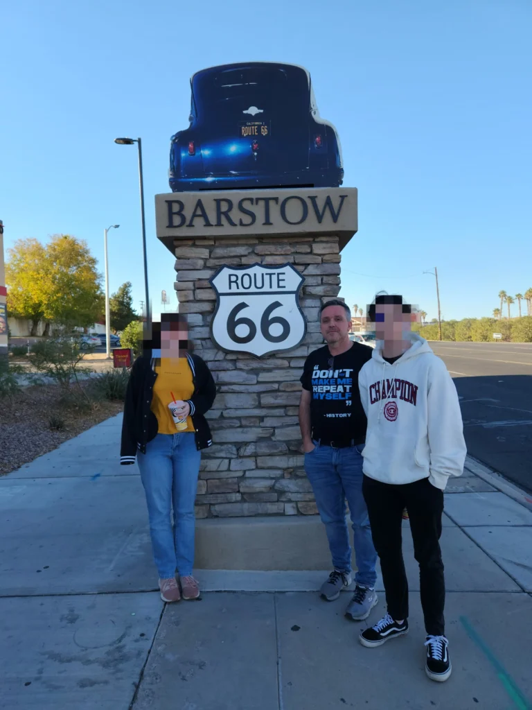 route 66 sign in Barstow