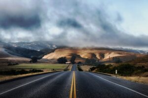 Empty Highway road trip