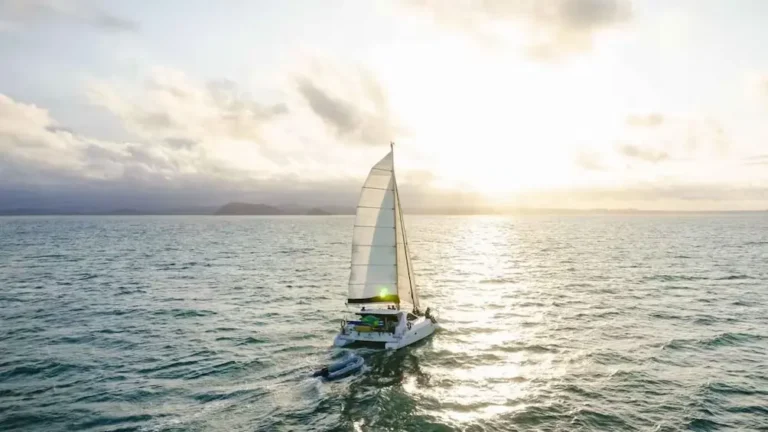 sailboat at sunrise