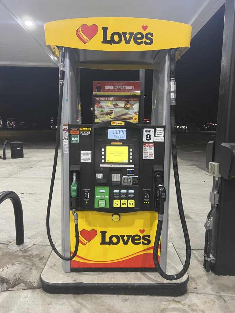 Love's Gas Pump