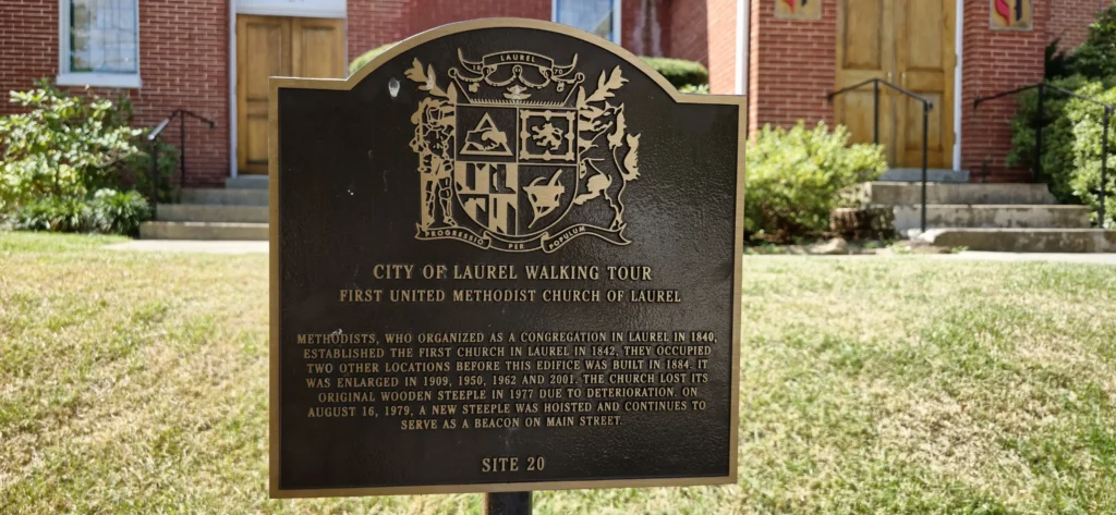 Historic Tour sign in Laurel MD