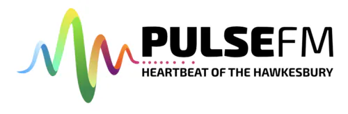 Pulse FM logo with colorful waves